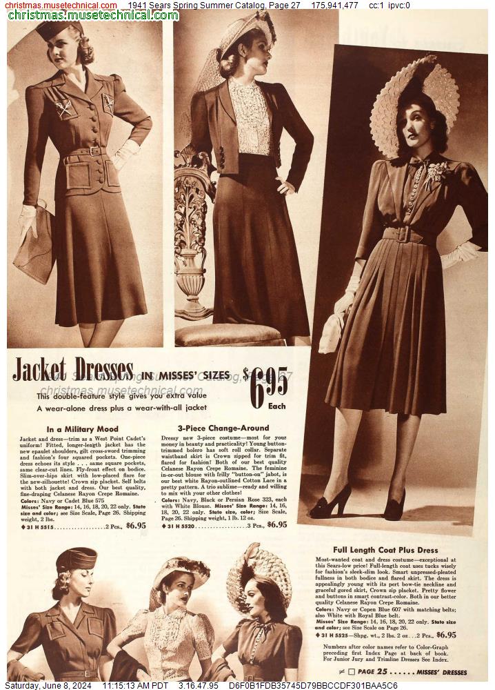 1941 Sears Spring Summer Catalog, Page 27