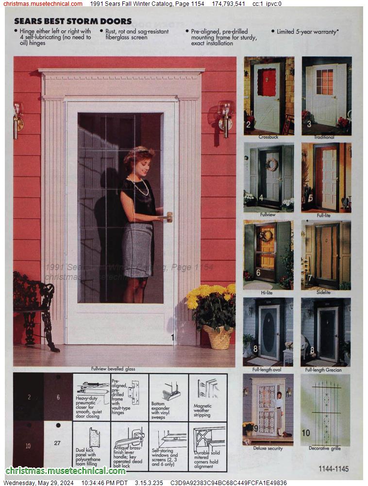 1991 Sears Fall Winter Catalog, Page 1154
