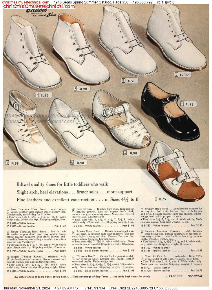 1946 Sears Spring Summer Catalog, Page 356