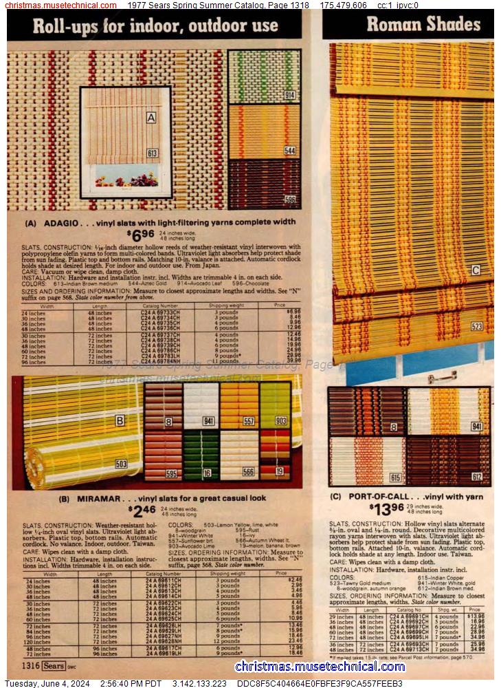 1977 Sears Spring Summer Catalog, Page 1318