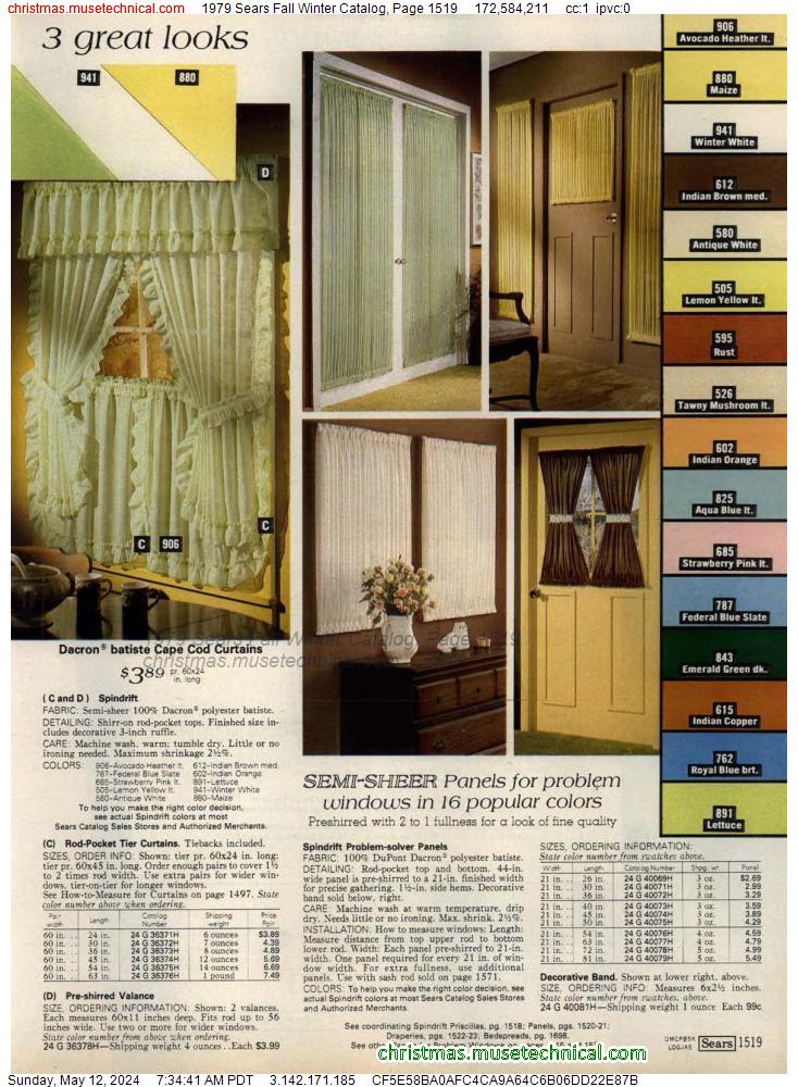 1979 Sears Fall Winter Catalog, Page 1519