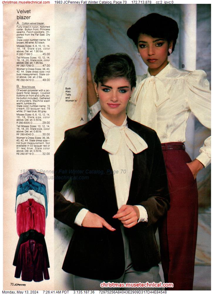 1983 JCPenney Fall Winter Catalog, Page 70