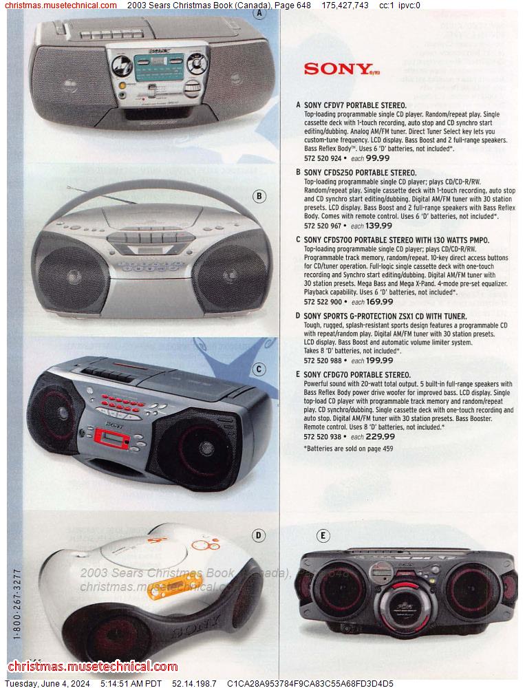 2003 Sears Christmas Book (Canada), Page 648