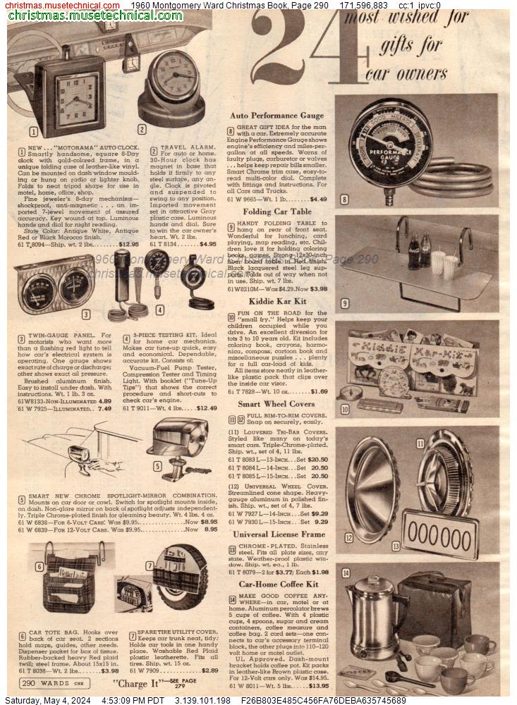1960 Montgomery Ward Christmas Book, Page 290