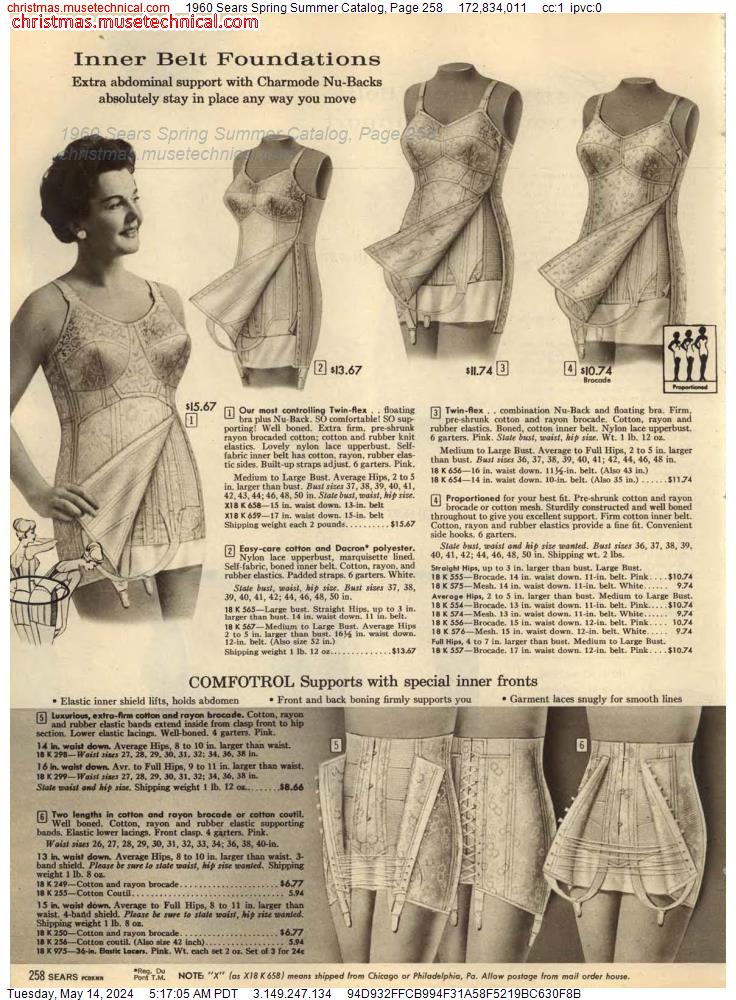 1960 Sears Spring Summer Catalog, Page 258