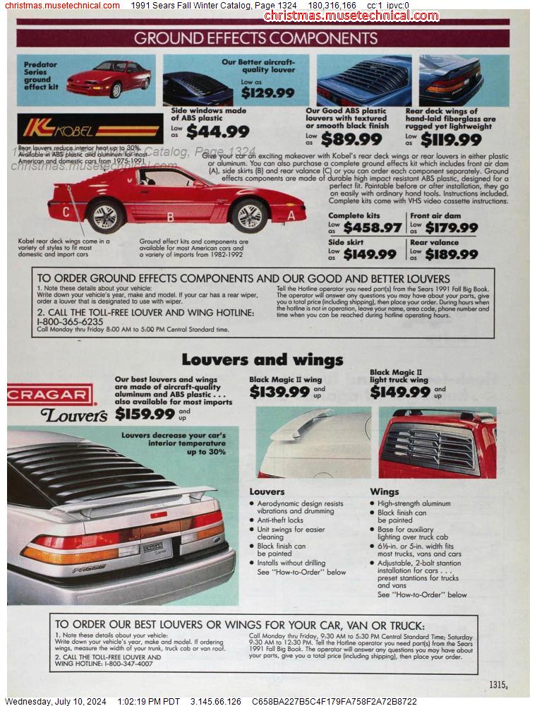 1991 Sears Fall Winter Catalog, Page 1324