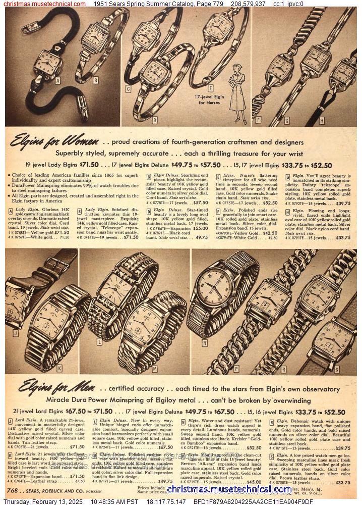 1951 Sears Spring Summer Catalog, Page 779