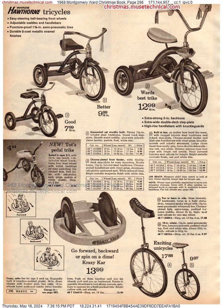1968 Montgomery Ward Christmas Book, Page 296