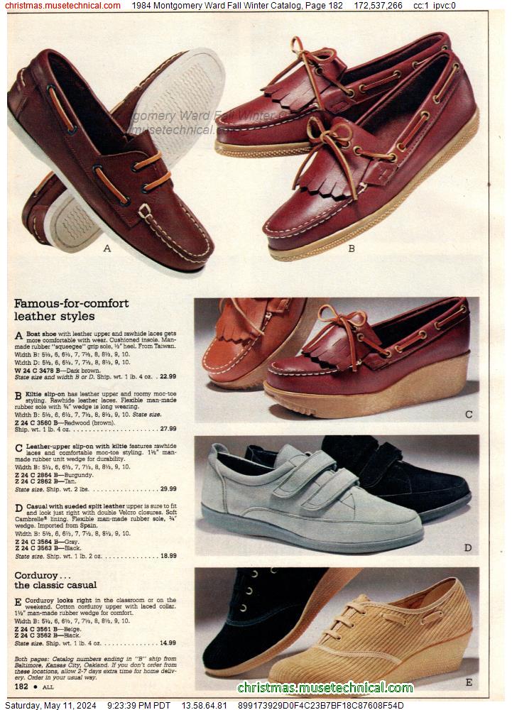 1984 Montgomery Ward Fall Winter Catalog, Page 182