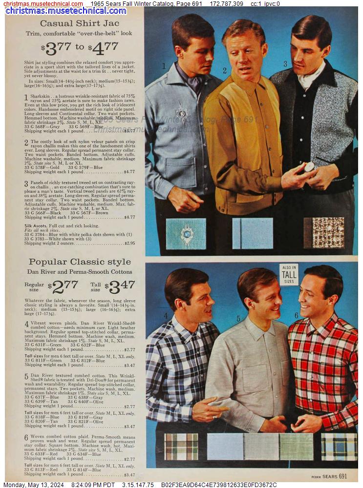 1965 Sears Fall Winter Catalog, Page 691