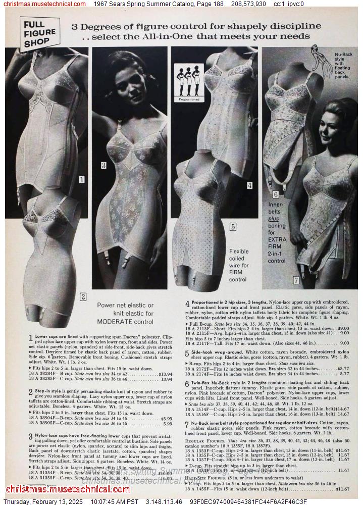 1967 Sears Spring Summer Catalog, Page 188