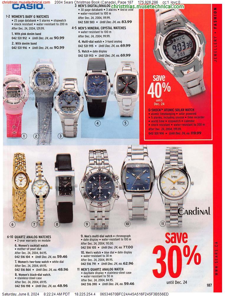 2004 Sears Christmas Book (Canada), Page 187