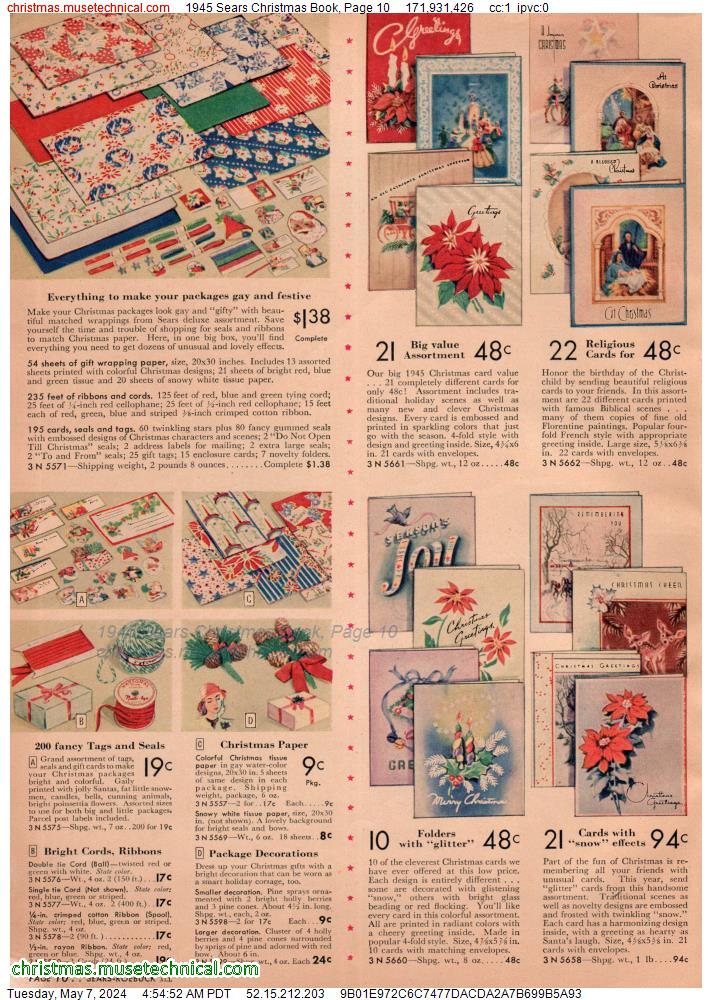 1945 Sears Christmas Book, Page 10