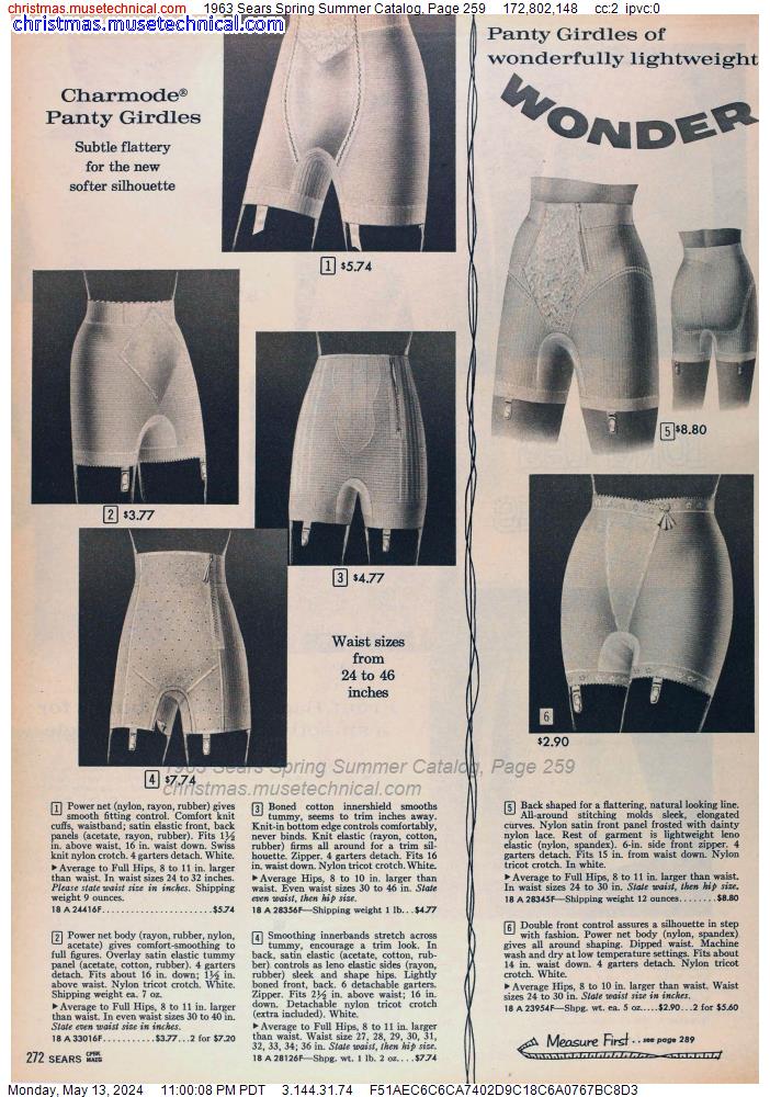 1963 Sears Spring Summer Catalog, Page 259