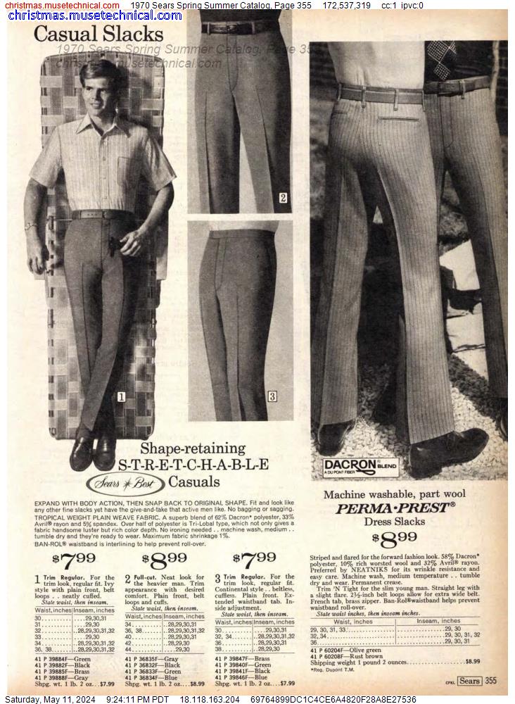 1970 Sears Spring Summer Catalog, Page 355