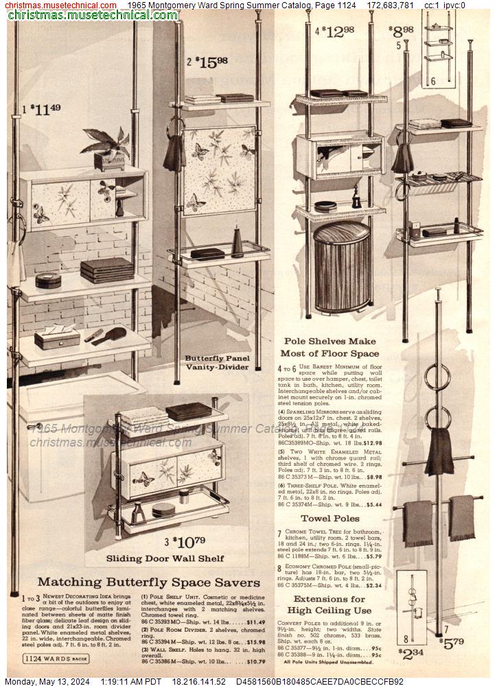 1965 Montgomery Ward Spring Summer Catalog, Page 1124