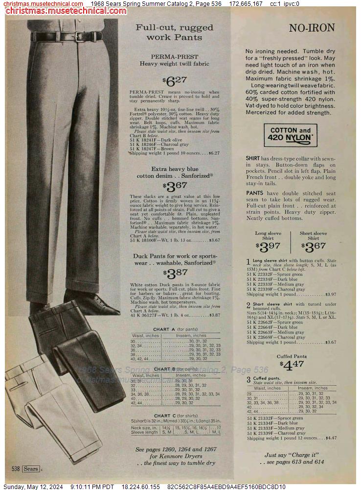 1968 Sears Spring Summer Catalog 2, Page 536