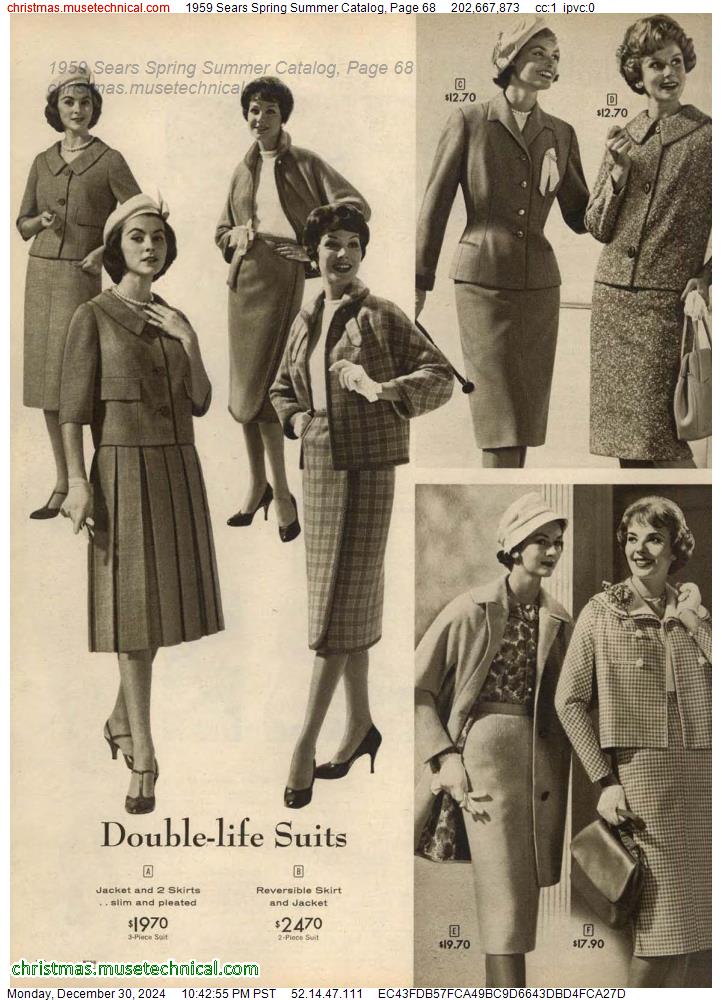 1959 Sears Spring Summer Catalog, Page 68