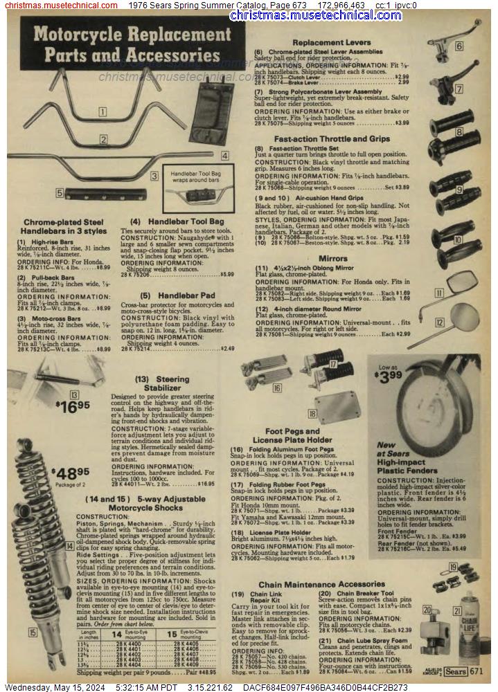 1976 Sears Spring Summer Catalog, Page 673