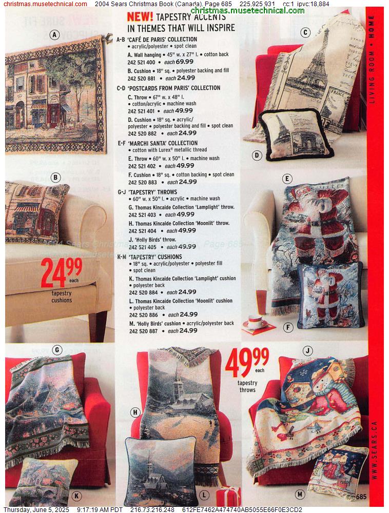 2004 Sears Christmas Book (Canada), Page 685