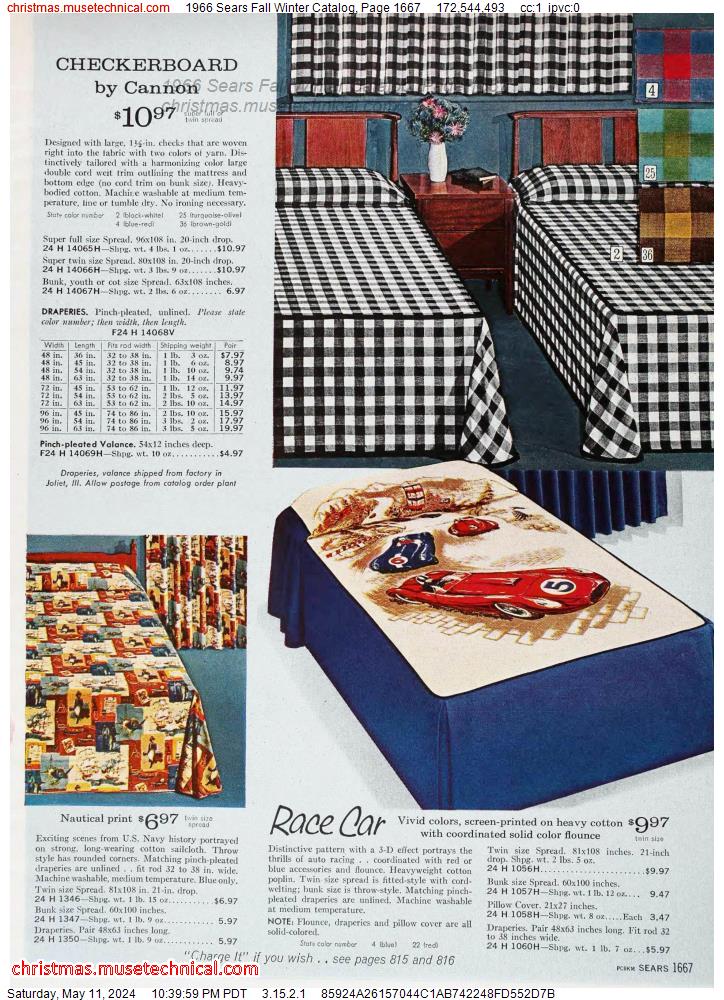 1966 Sears Fall Winter Catalog, Page 1667