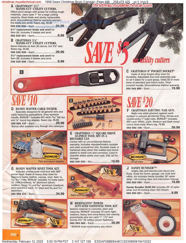 1998 Sears Christmas Book (Canada), Page 496