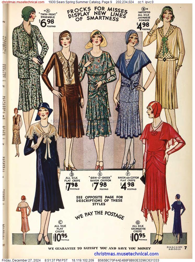 1930 Sears Spring Summer Catalog, Page 9