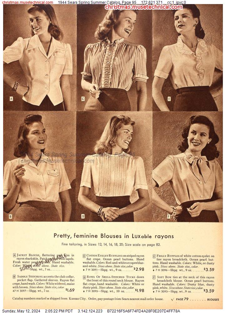 1944 Sears Spring Summer Catalog, Page 95