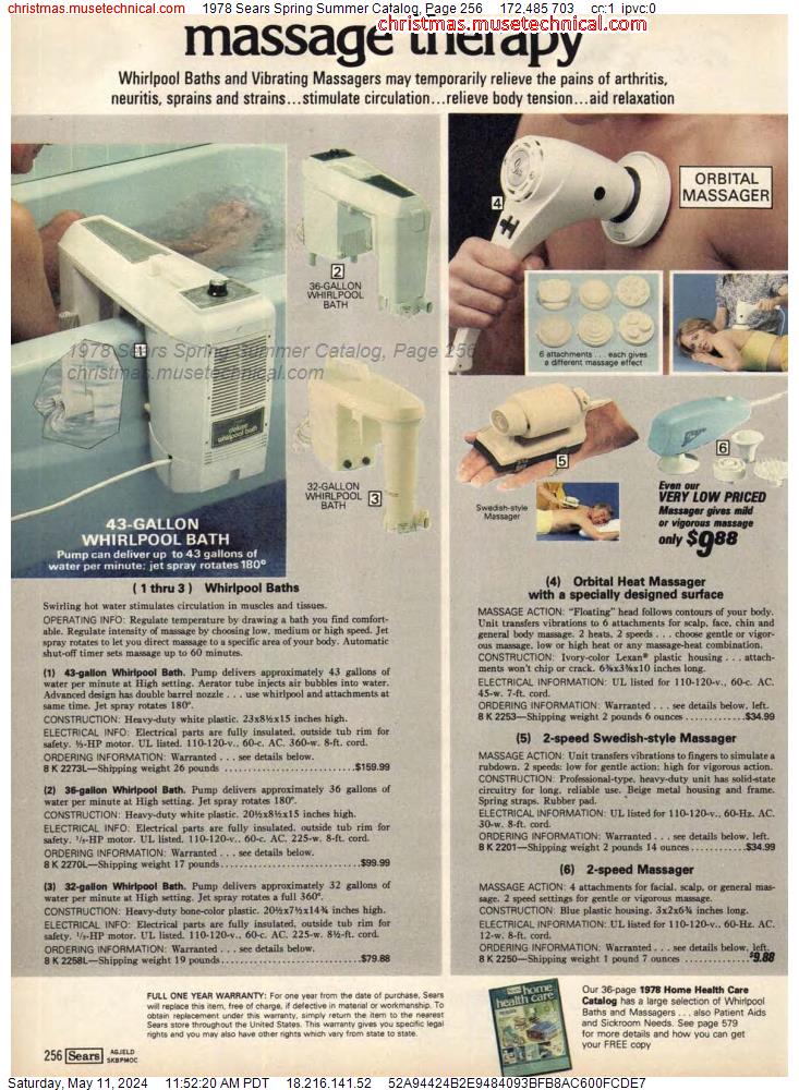 1978 Sears Spring Summer Catalog, Page 256