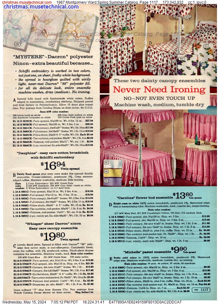 1967 Montgomery Ward Spring Summer Catalog, Page 1117