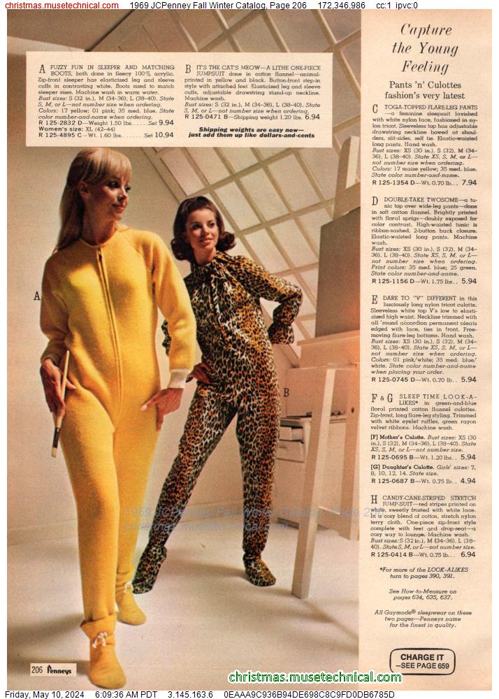 1969 JCPenney Fall Winter Catalog, Page 206