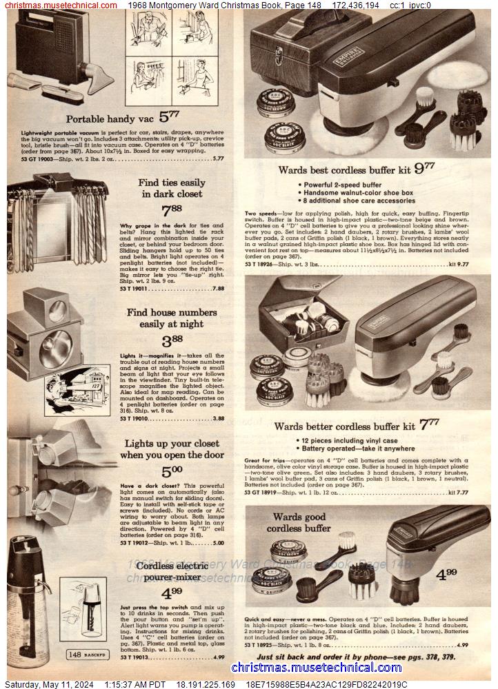1968 Montgomery Ward Christmas Book, Page 148