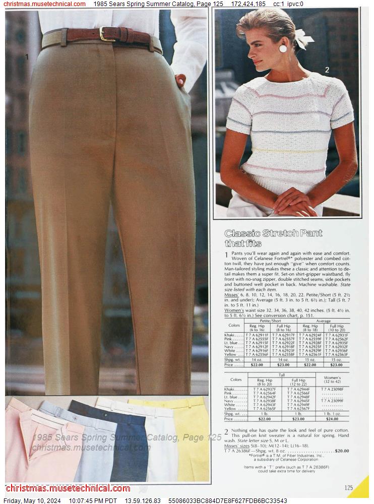 1985 Sears Spring Summer Catalog, Page 125