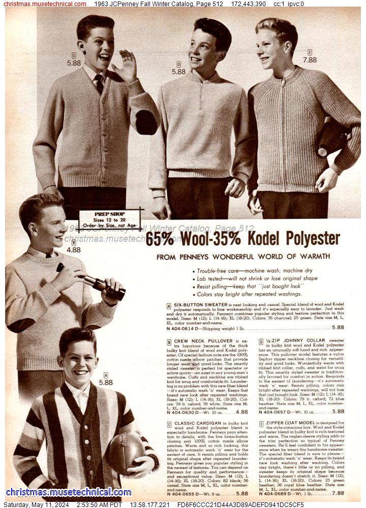 1963 JCPenney Fall Winter Catalog, Page 512