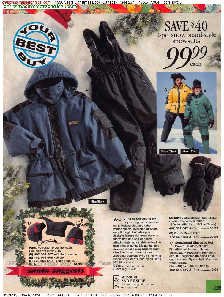 1996 Sears Christmas Book (Canada), Page 237