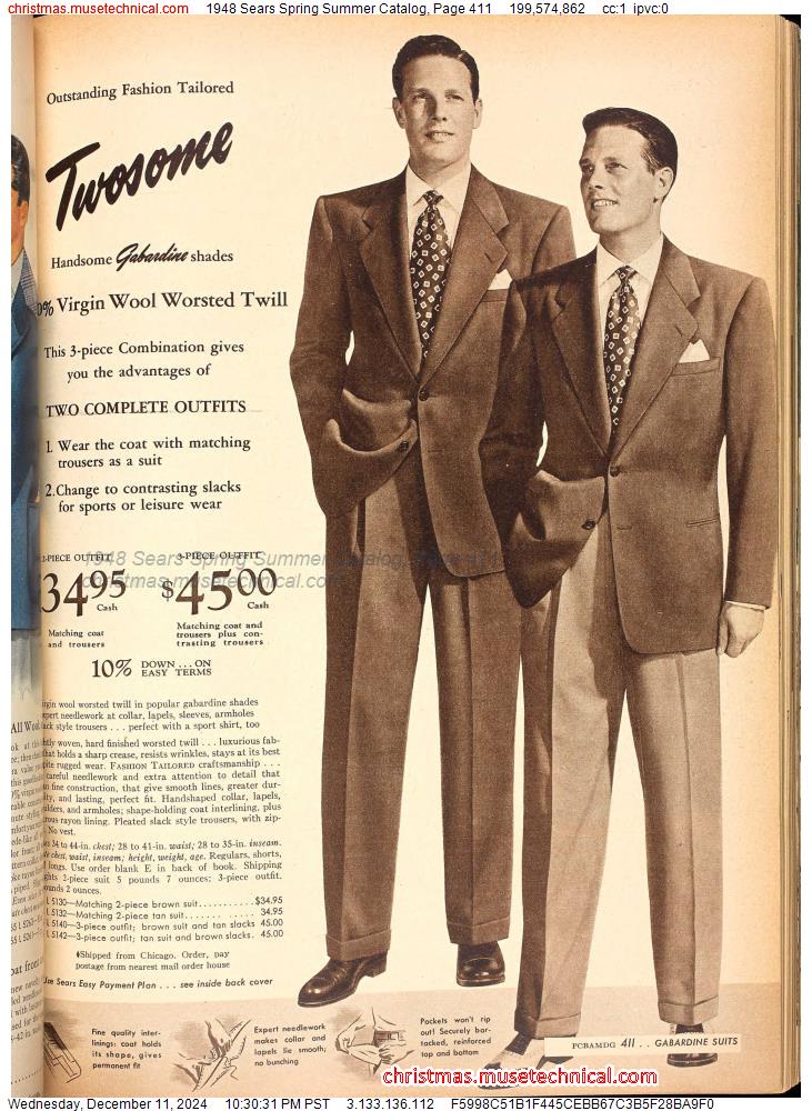 1948 Sears Spring Summer Catalog, Page 411