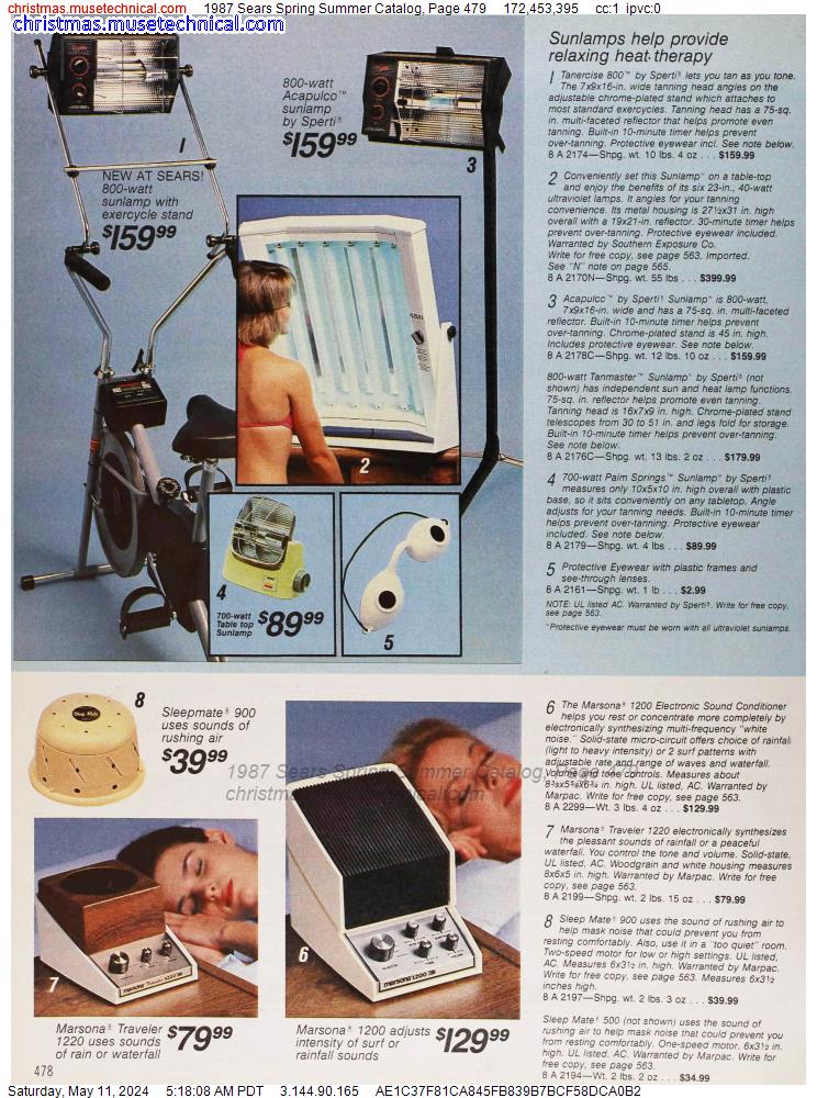 1987 Sears Spring Summer Catalog, Page 479