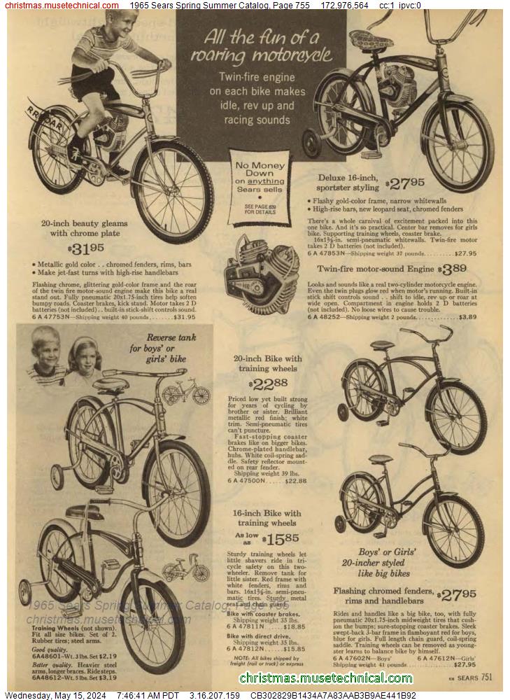 1965 Sears Spring Summer Catalog, Page 755