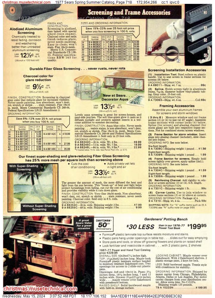 1977 Sears Spring Summer Catalog, Page 718