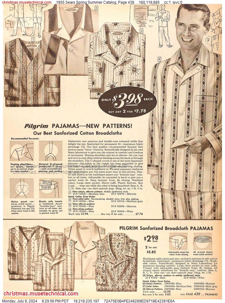 1955 Sears Spring Summer Catalog, Page 439