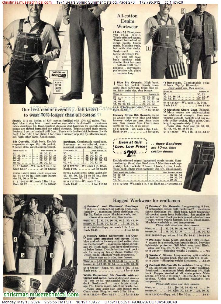 1971 Sears Spring Summer Catalog, Page 270