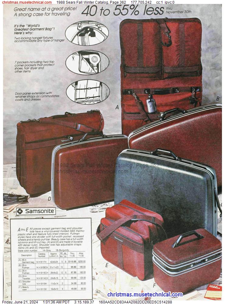 1988 Sears Fall Winter Catalog, Page 362