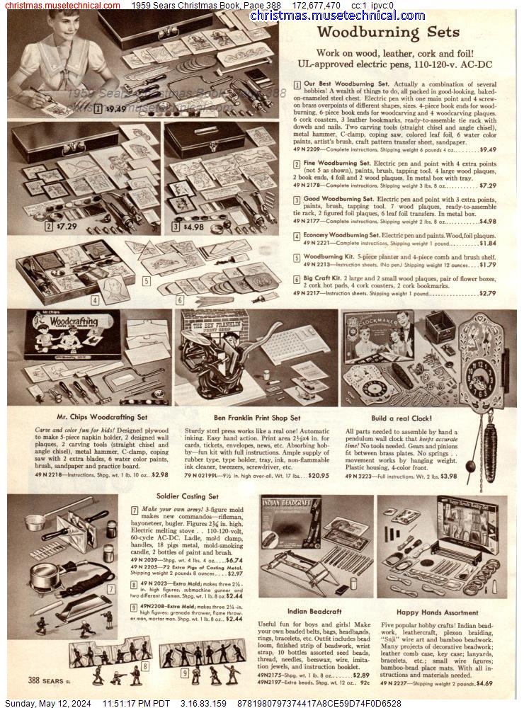1959 Sears Christmas Book, Page 388