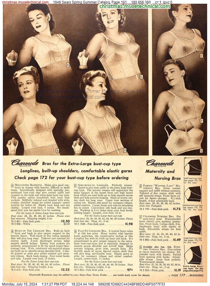 1946 Sears Spring Summer Catalog, Page 191