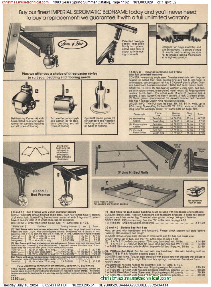 1983 Sears Spring Summer Catalog, Page 1162
