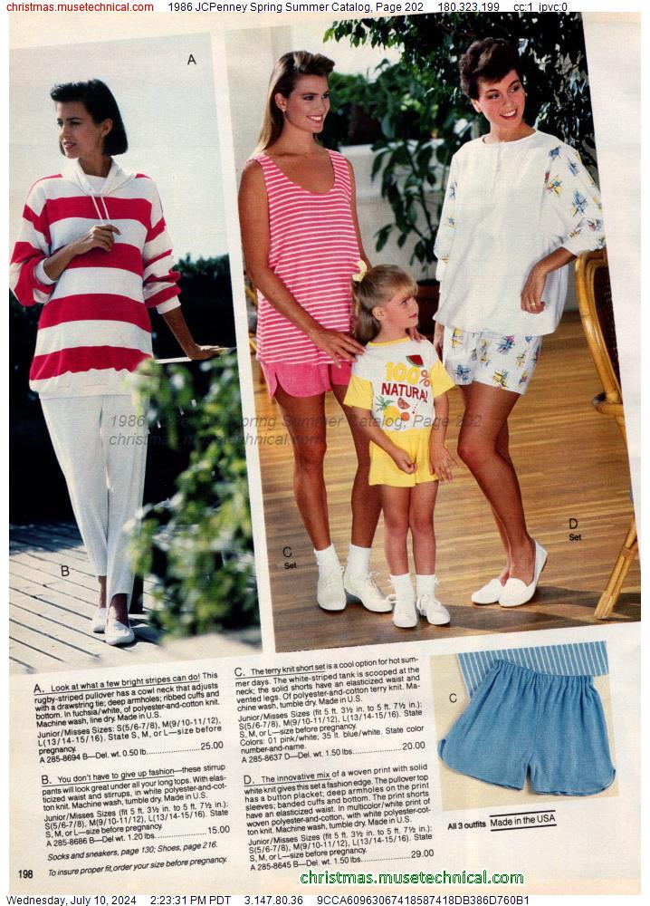 1986 JCPenney Spring Summer Catalog, Page 202
