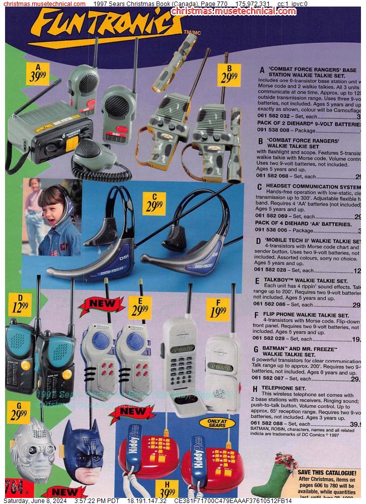 1997 Sears Christmas Book (Canada), Page 770