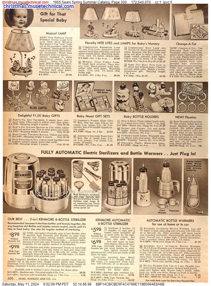 1955 Sears Spring Summer Catalog, Page 300