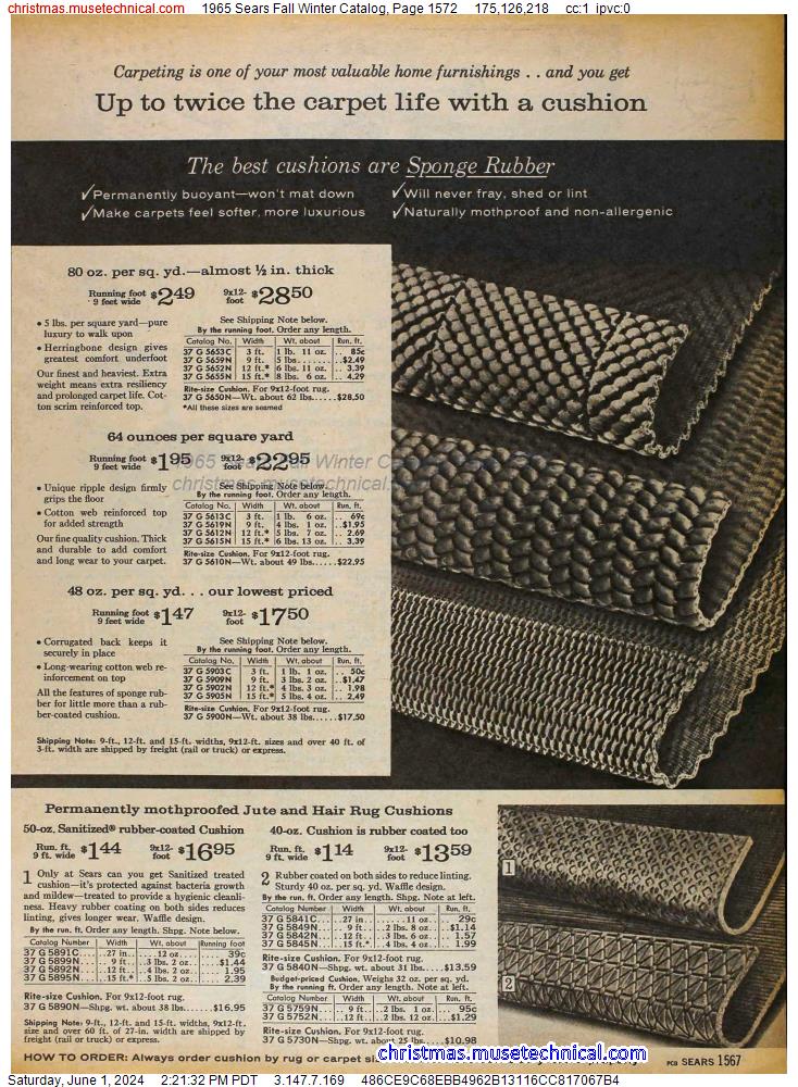1965 Sears Fall Winter Catalog, Page 1572
