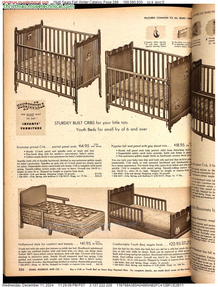 1946 Sears Fall Winter Catalog, Page 286